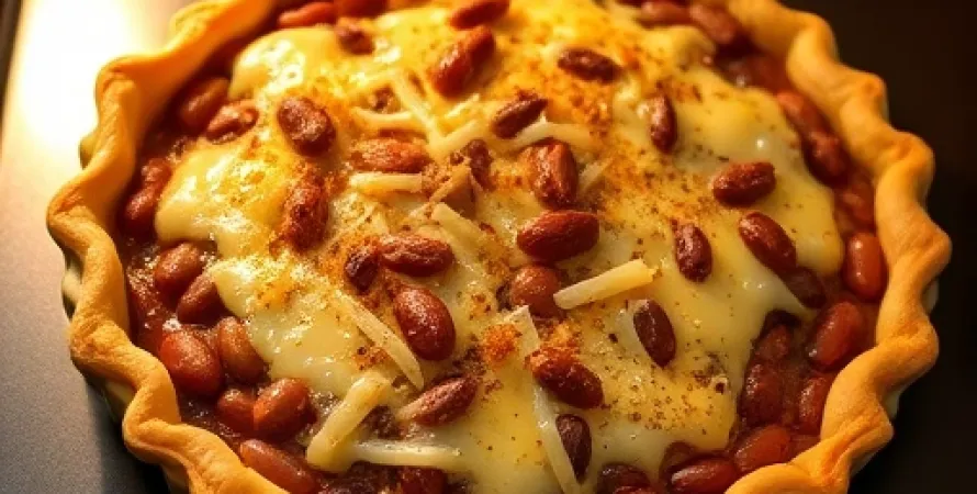 Tarte aux haricots et fromage