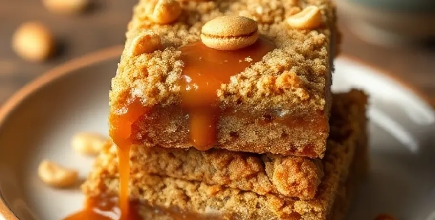 Barres de caramel aux noix de macaron