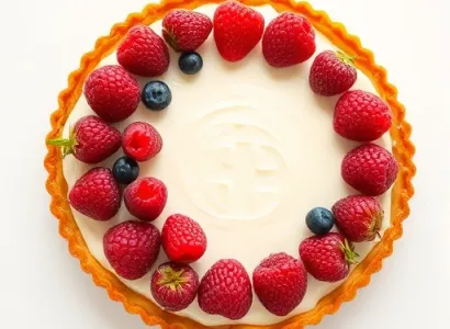 Tarte aux fruits et fromage