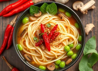 Soupe de nouilles épicées