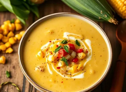 Soupe de mais fraîche