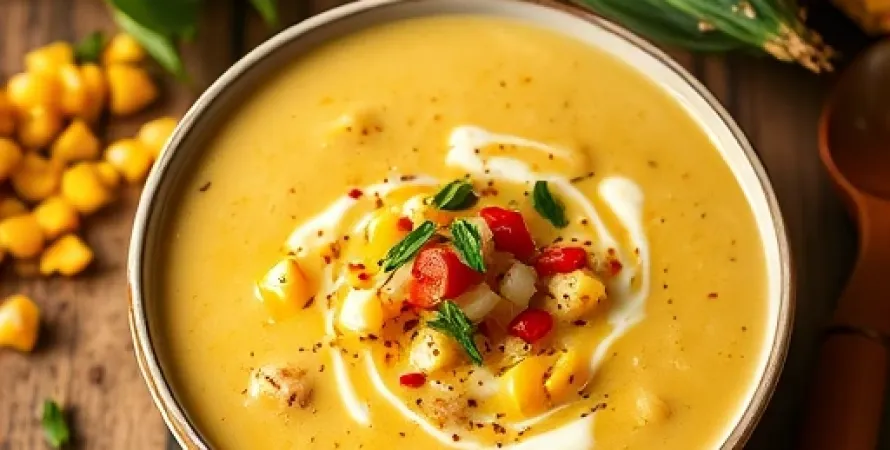 Soupe de mais fraîche