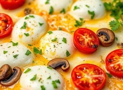 Dip de mozzarella et tomates