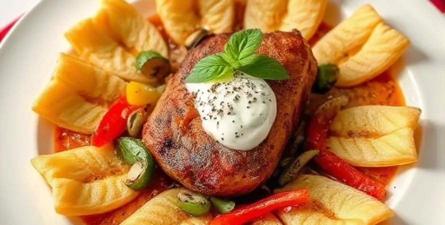 Pâtes au poulet Louisiane