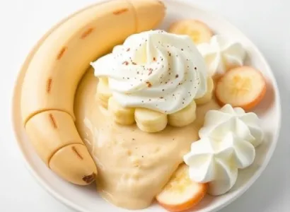 Crème de banane légère