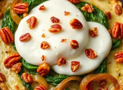 Fromage mozzarella panne aux noix de pecan