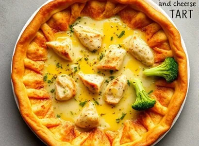 Tarte au fromage et poulet