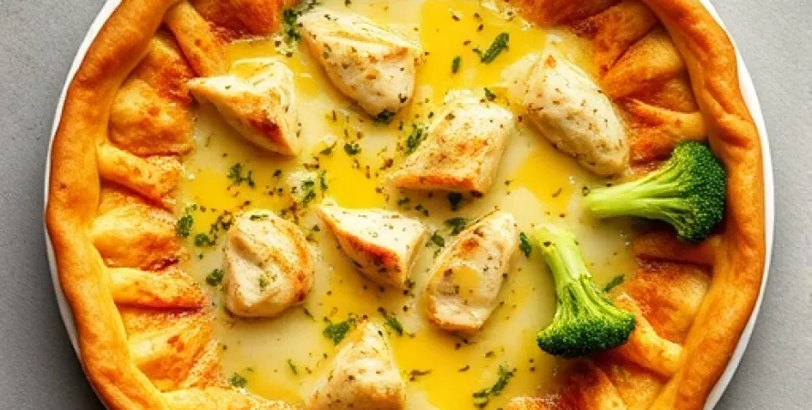Tarte au fromage et poulet