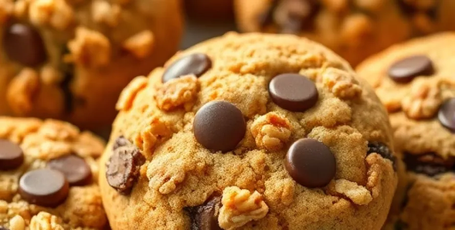 Biscuits au granola et chocolat