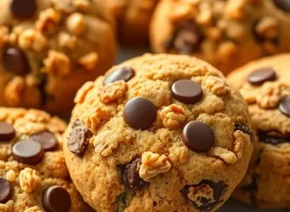 Biscuits au granola et chocolat