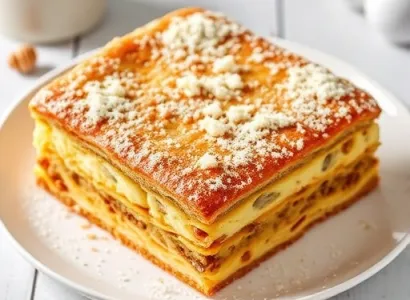 Gâteau au streusel et lait de chique