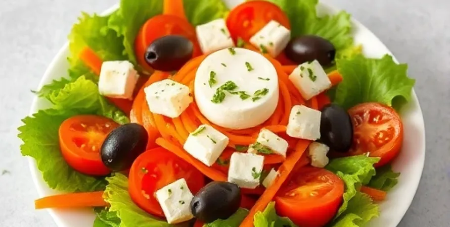 Salade de carottes et fromage
