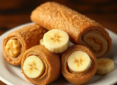Bananes roulées au pain complet