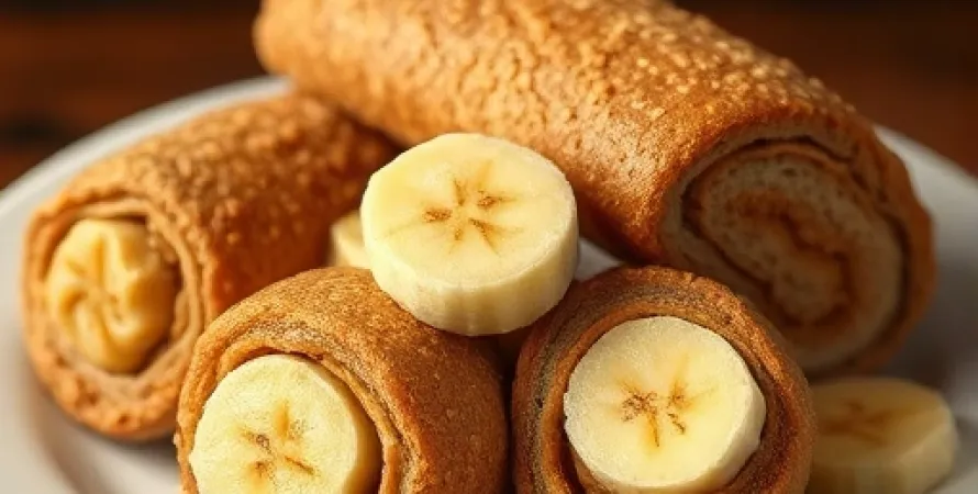 Bananes roulées au pain complet