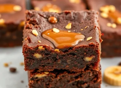 Brownies de banane et chocolat protéiné