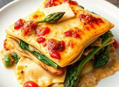 Raviolis lasagna aux légumes