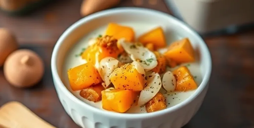 Potage de courge au coco