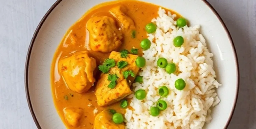 Korma de lagneau au pilaf
