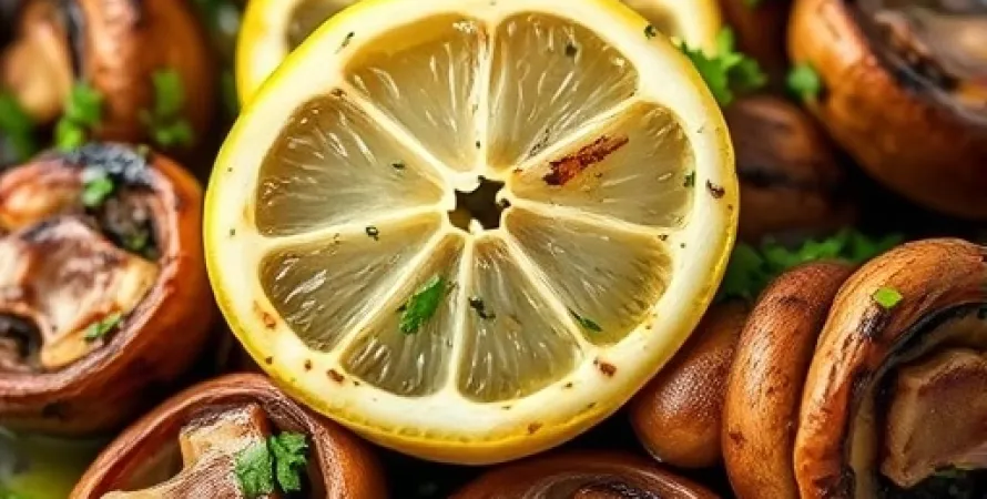 Champignons grillés au citron