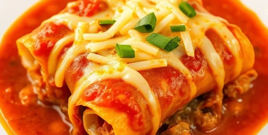 Casserole de tortillas et d'enchiladas végétariennes