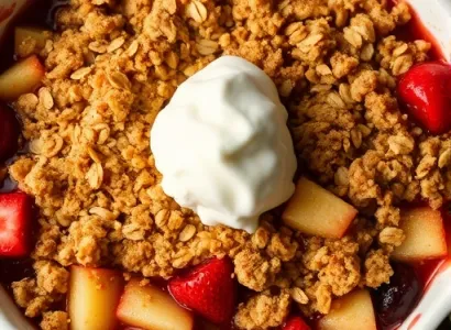 Crumble de fruit d'été