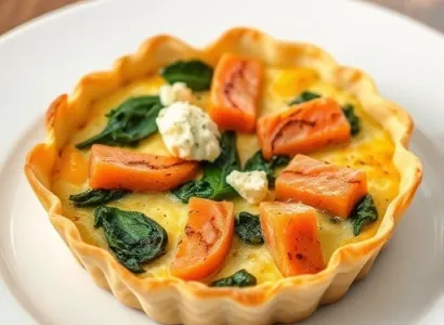 Quiche de saumon et patate douce