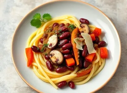 Pâtes au haricot rouge