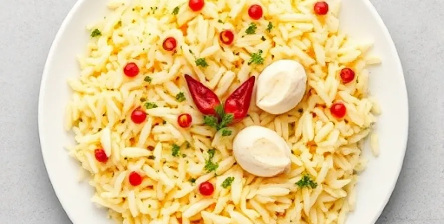 Riz aux pignons de pin et au persil