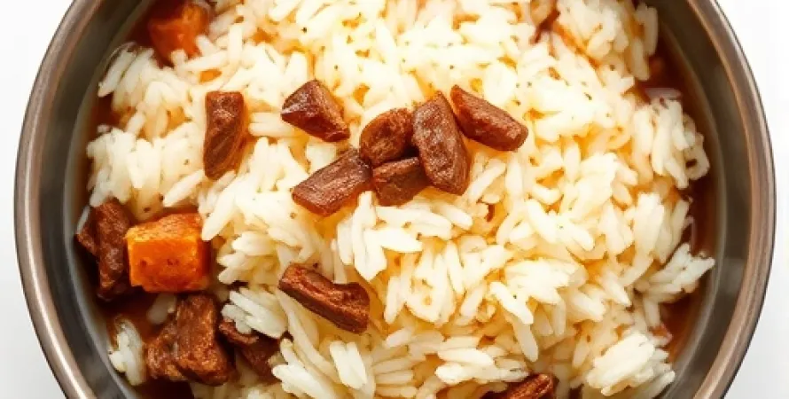 Riz au bouillon de boeuf
