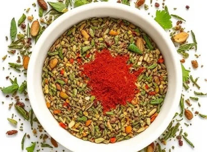 Mélange d'herbes aromatiques séchées