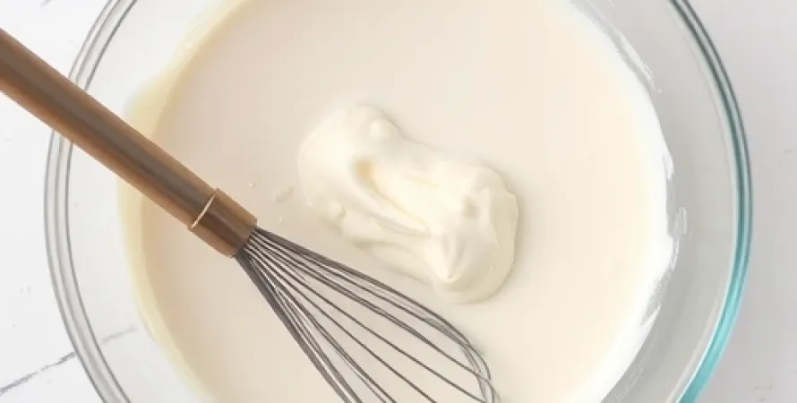 Crème aigre à la poudre de lait
