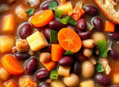 Soupe de haricots mélange