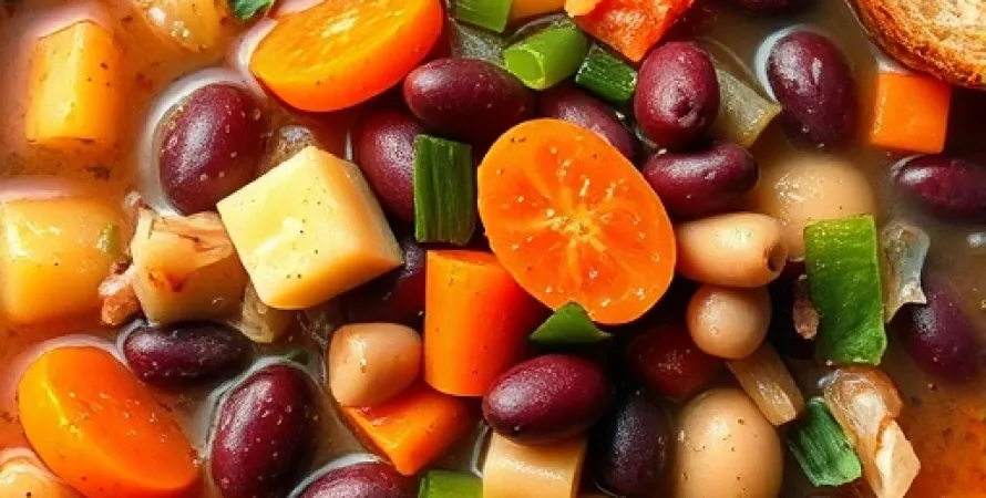 Soupe de haricots mélange