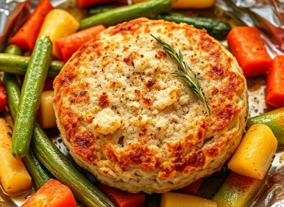 Pavé de poulet aux légumes