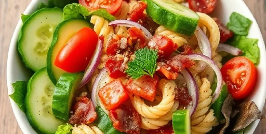 Salade de concombre et tomate