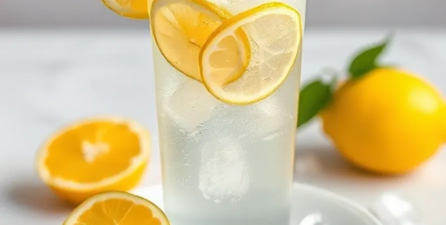 Boisson fraîche aux citrons et gingembre