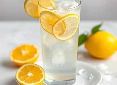 Boisson fraîche aux citrons et gingembre