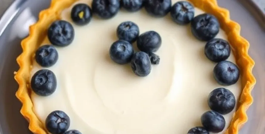 Tarte au yogourt et aux bleuets
