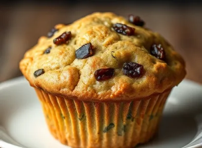 Muffins de courgette aux raisins