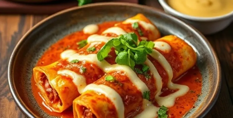 Enchiladas au fromage et piment