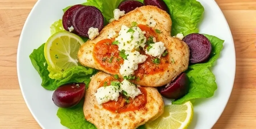 Salade de poulet panne