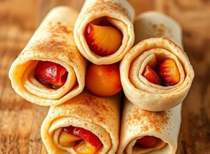 Rouleaux de tortillas aux fruits