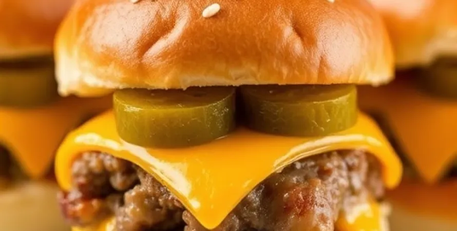 Sliders de boeuf au fromage