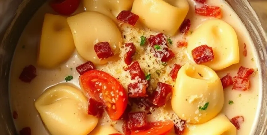 Tortellini crémeux aux tomates