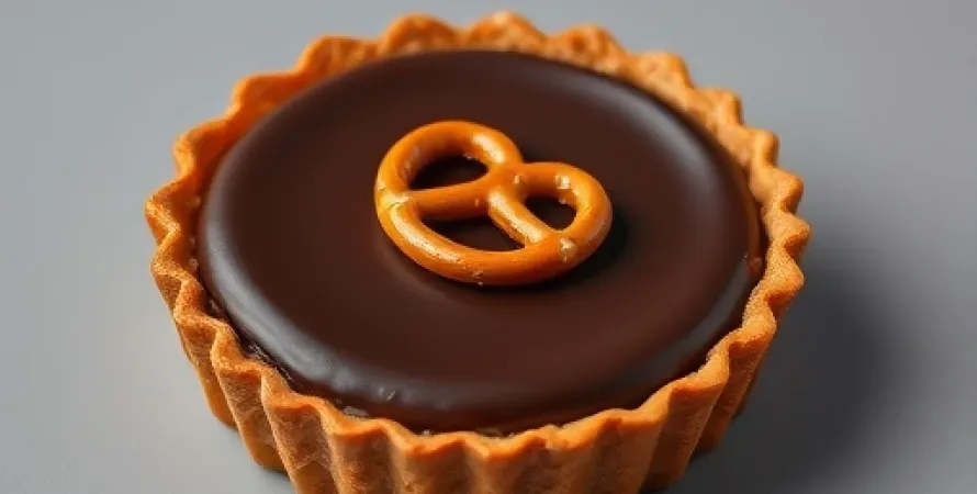 Tarte au Chocolat avec Croûte aux Pretzels