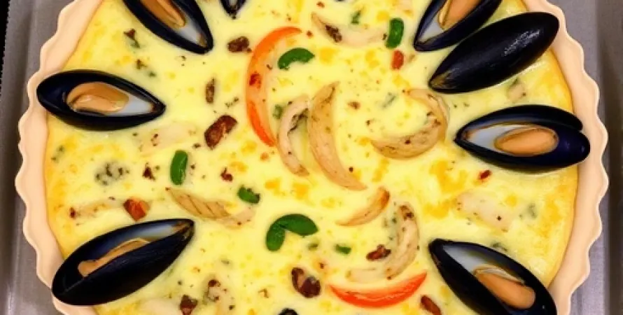 Quiche aux palourdes