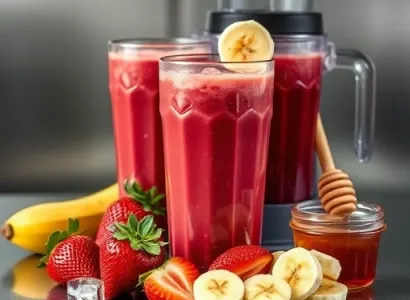 Smoothie de fruits frais