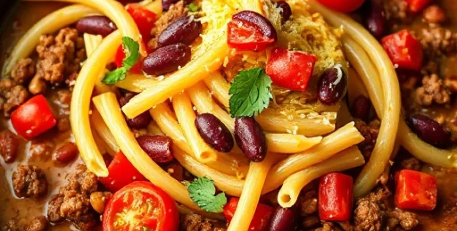 Skillet de boeuf et pâtes