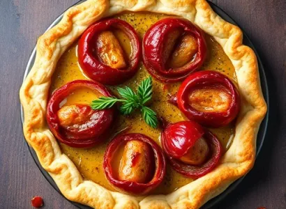 Galettes d'oignon rouge