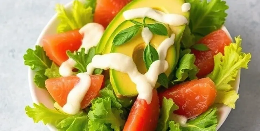 Salade d'avocat et pamplemousse